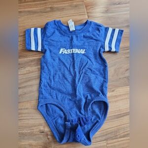 Rabbit Skins Fastenal Blue Baby Onesie 6 Months